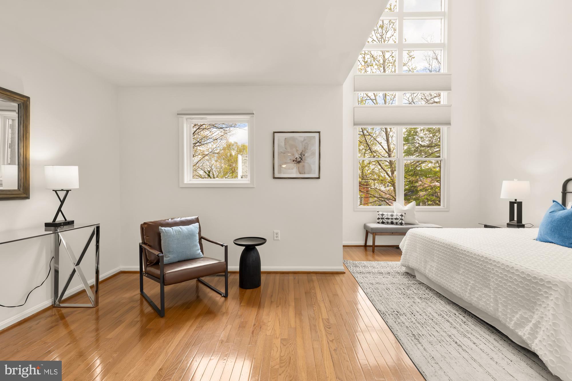 255 14th Street Southeast, Unit A Washington, DC 20003 - Photo 15 of 28 a bedroom with a bed and a desk