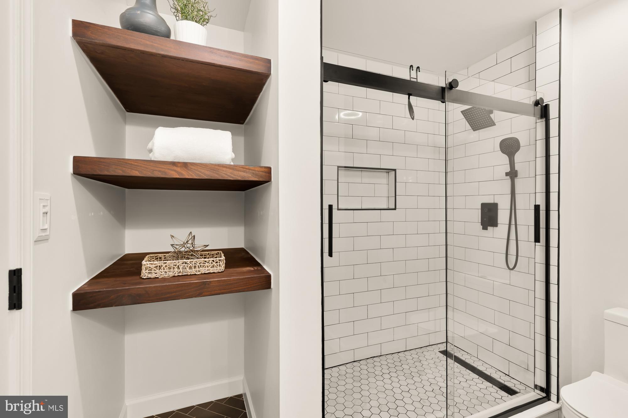 255 14th Street Southeast, Unit A Washington, DC 20003 - Photo 16 of 28 a bathroom with a toilet a sink and shower