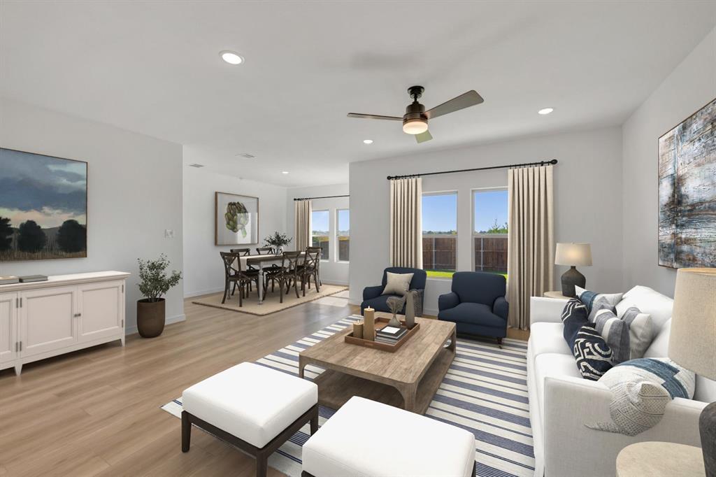 1424 Elliott Road Howe, TX 75459 - Photo 5 of 28 a living room with furniture and wooden floor