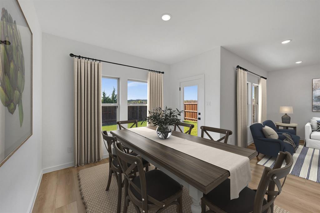 1424 Elliott Road Howe, TX 75459 - Photo 7 of 28 a view of a dining room with furniture window and outside view