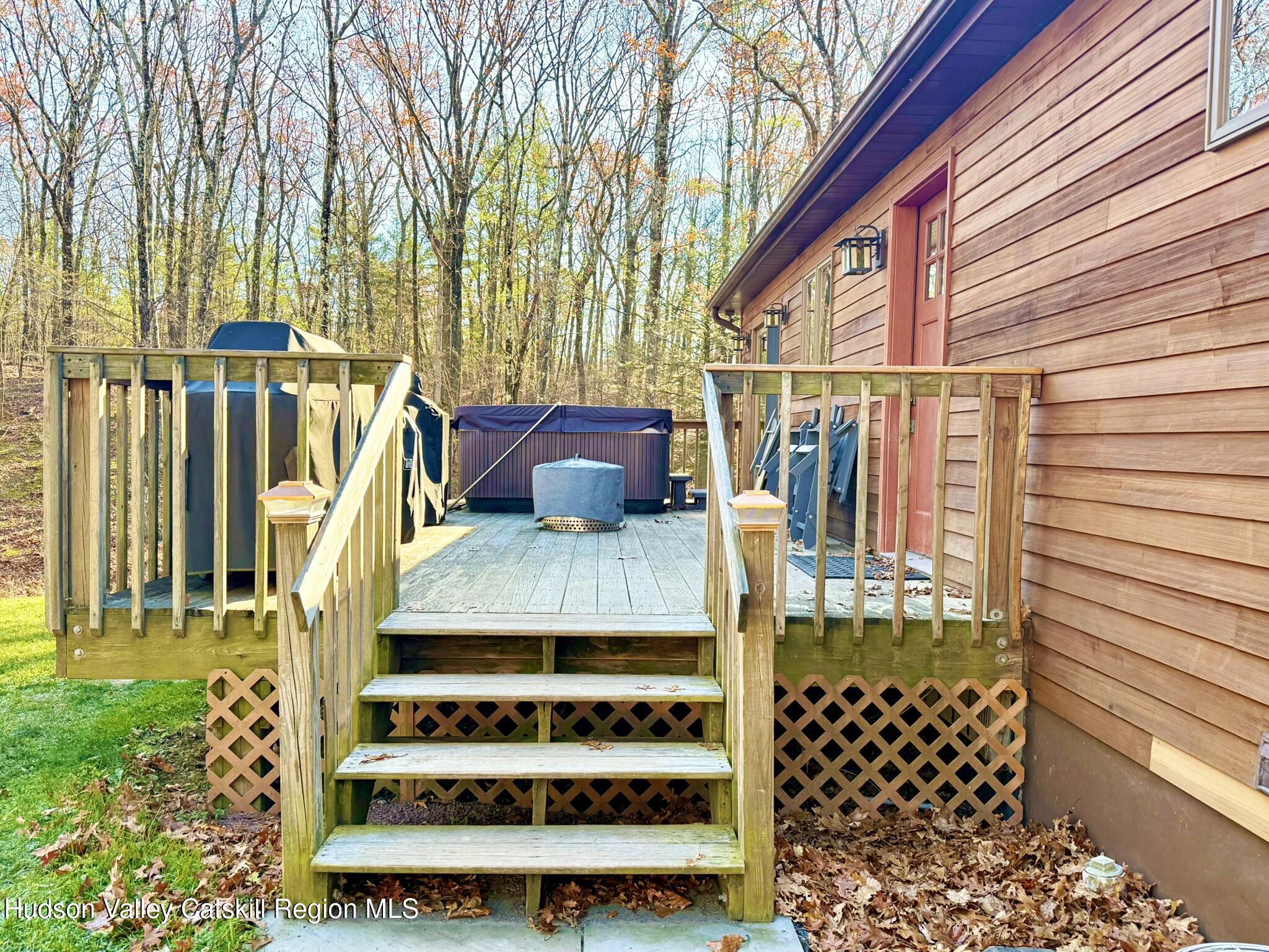 485 Potic Mountain Road Catskill, NY 12414 - Photo 32 of 46 a view of outdoor space deck and kitchen