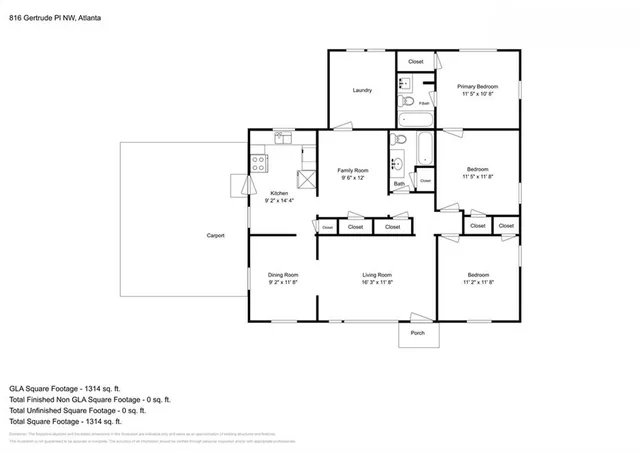 $1,495 | 816 Gertrude Place Northwest, Atlanta, GA 30318