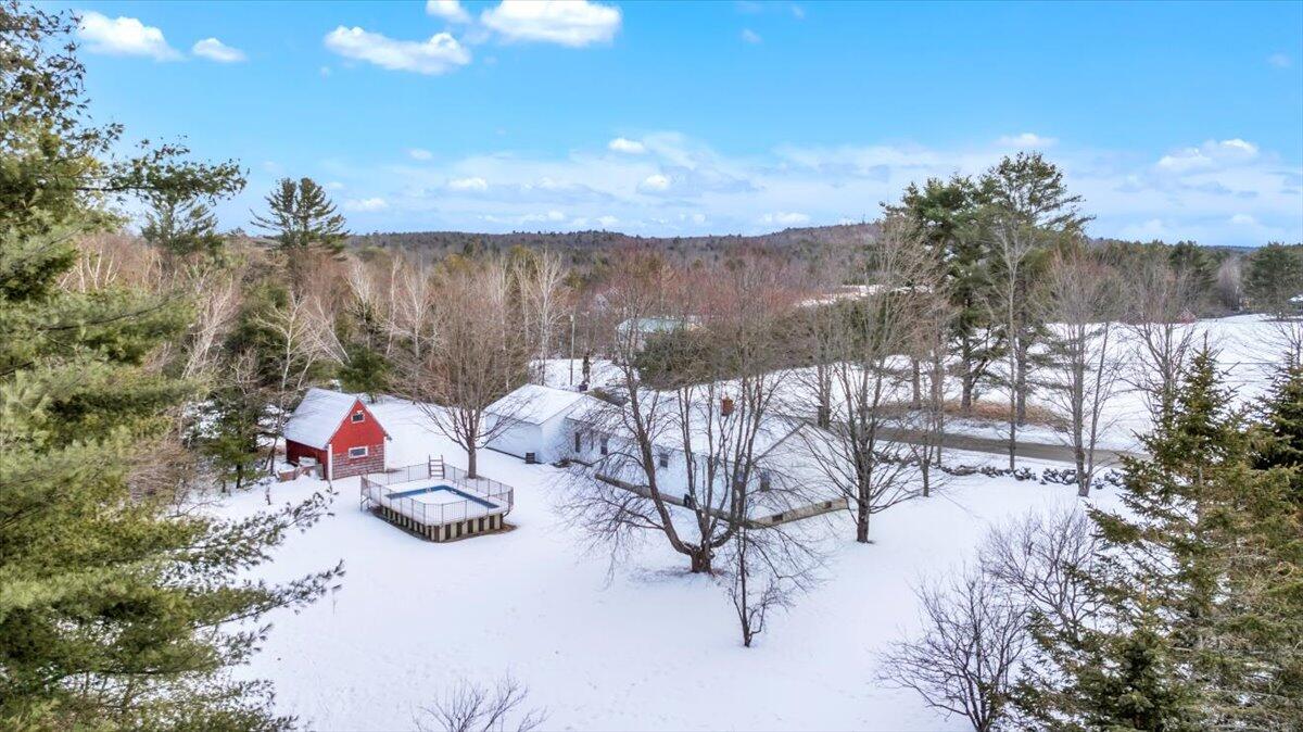 385 Line Road Leeds, ME 04263 - Photo 25 of 31 Drone Back Yard