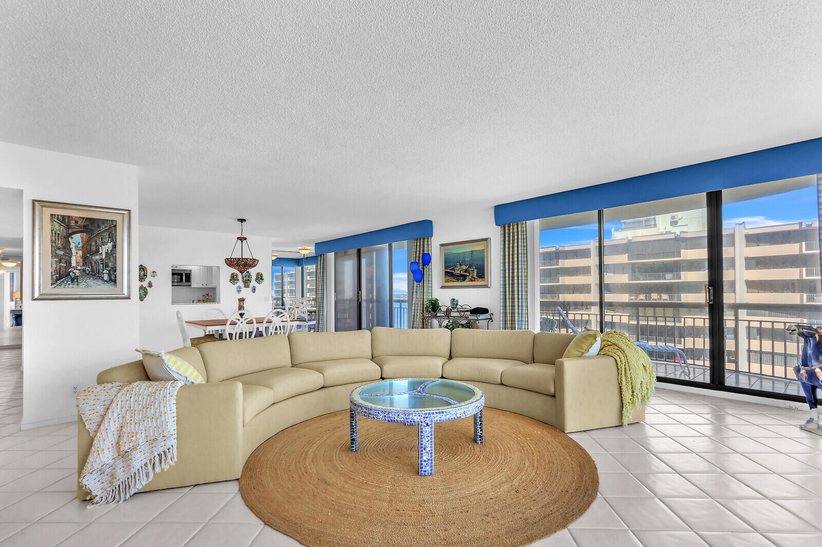 4100 North Ocean Drive, Unit 1501 Singer Island, FL 33404 - Photo 6 of 37 a living room with furniture and a large window