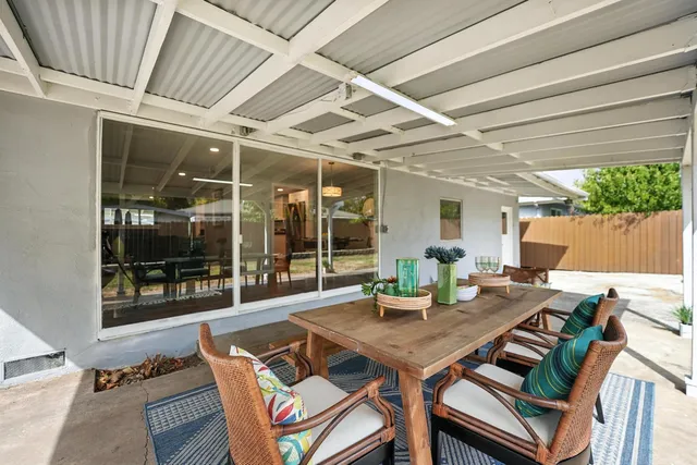 a outdoor space with patio