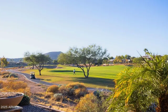 a front view of a house with a garden and plants