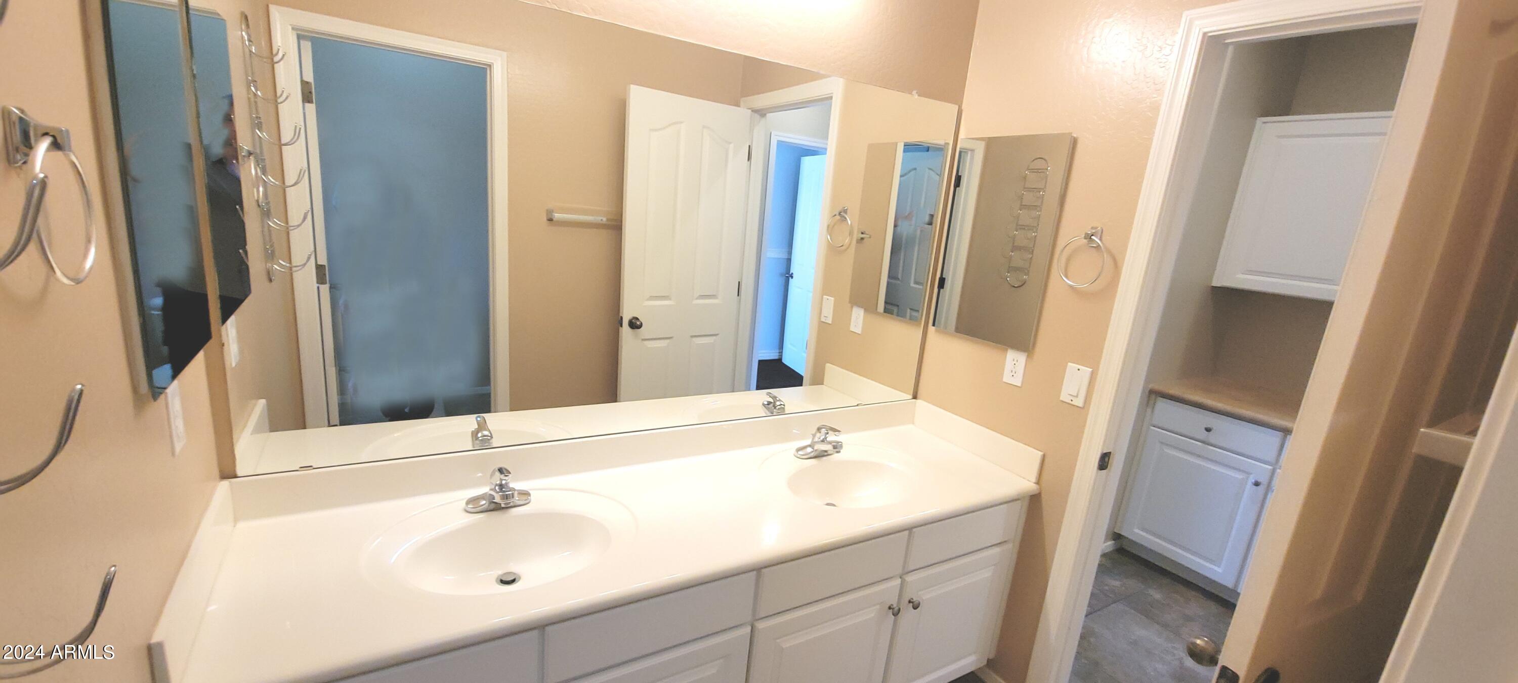 11537 East Sebring Avenue Mesa, AZ 85212 - Photo 19 of 24 a bathroom with a tub sink and mirror