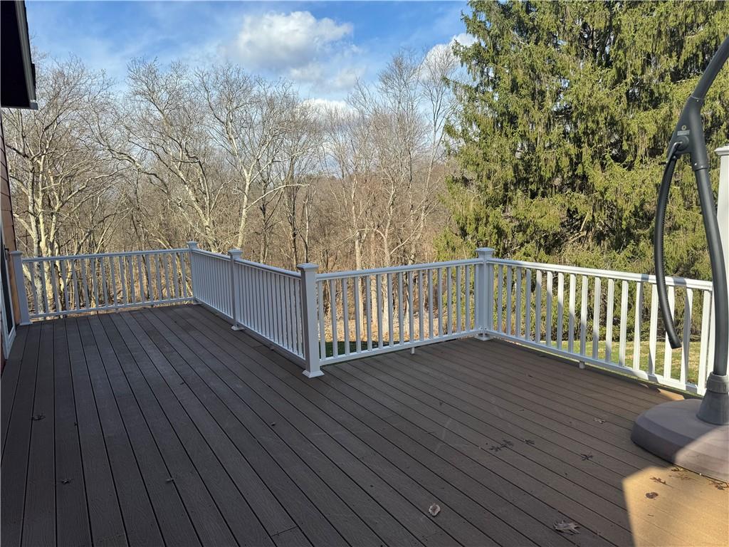 411 Water Works Road Sewickley, PA 15143 - Photo 5 of 36 a view of deck with wooden floor and fence