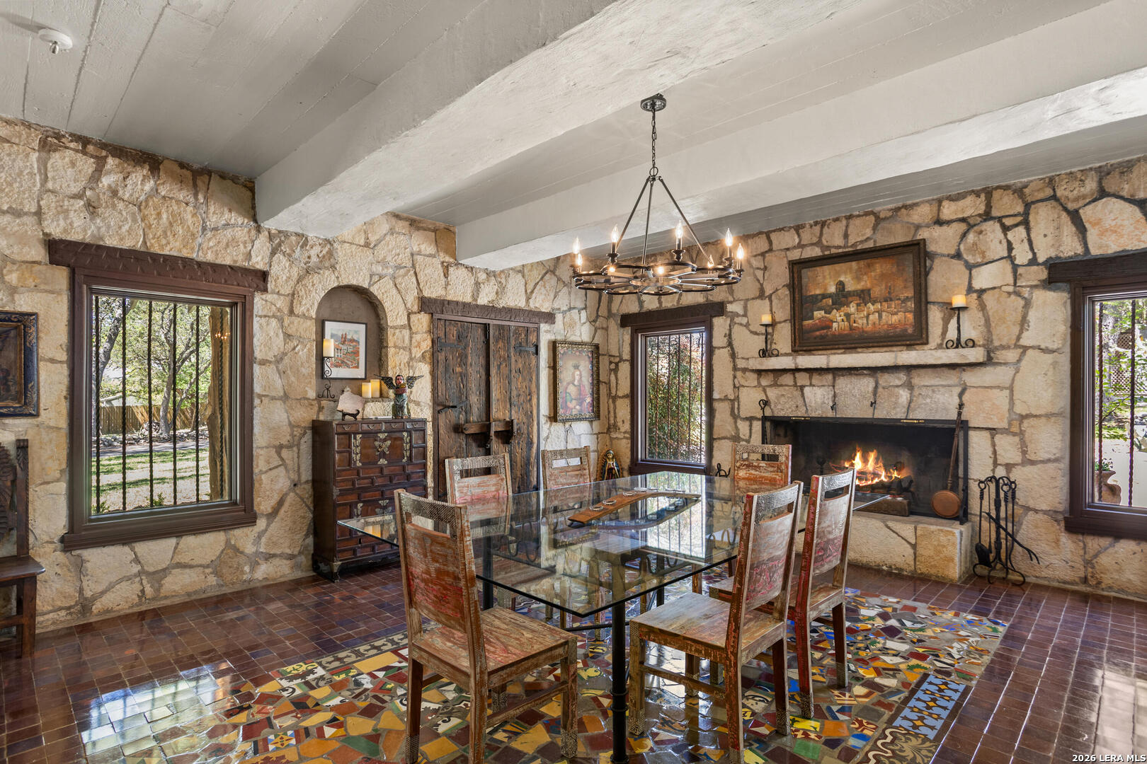 132 Ridge Place Boerne, TX 78006 - Photo 10 of 40 a view of a room with furniture and chandelier