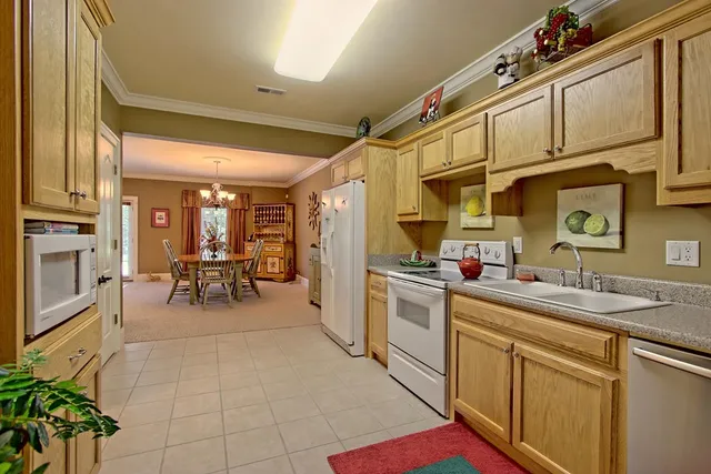 a view of a lake with a mountain in the background