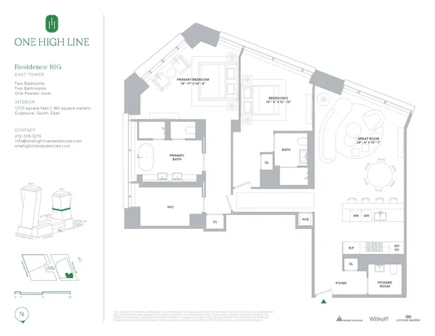 $4,725,000 | 500 West 18th Street, Unit EAST 16G | Chelsea