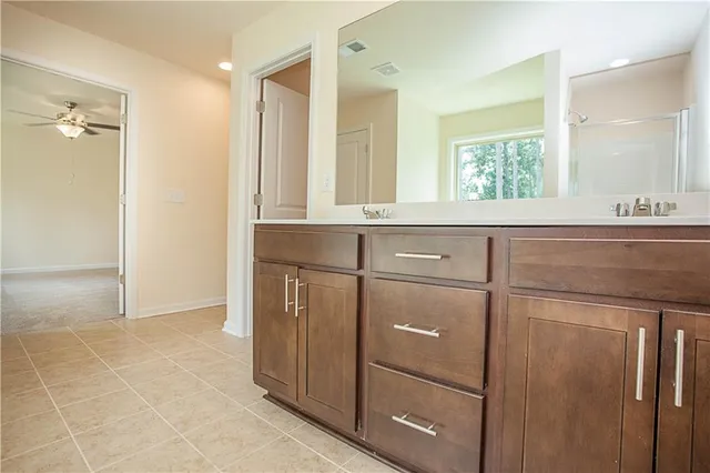 a view of an empty room