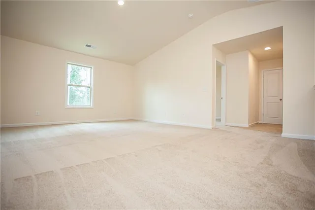 a view of an empty room