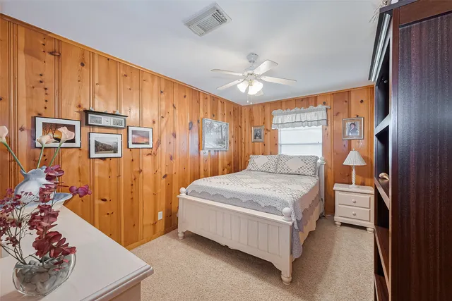 a view of backyard of house