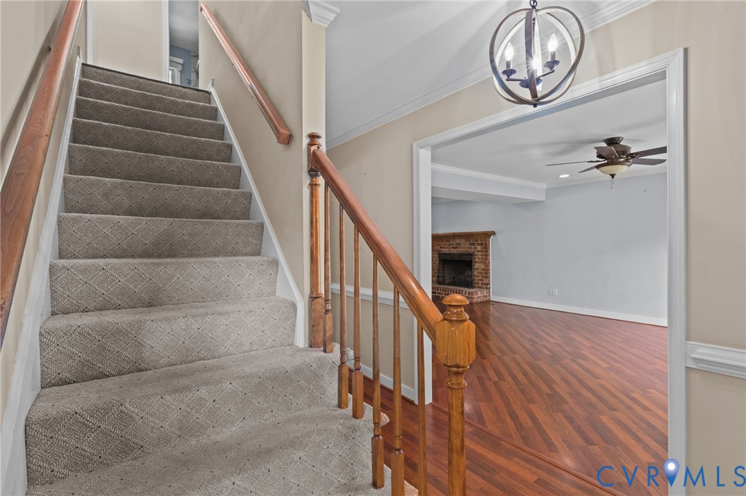 4717 Cedar Cliff Road Chester, VA 23831 - Photo 3 of 46 a view of entryway with wooden floor