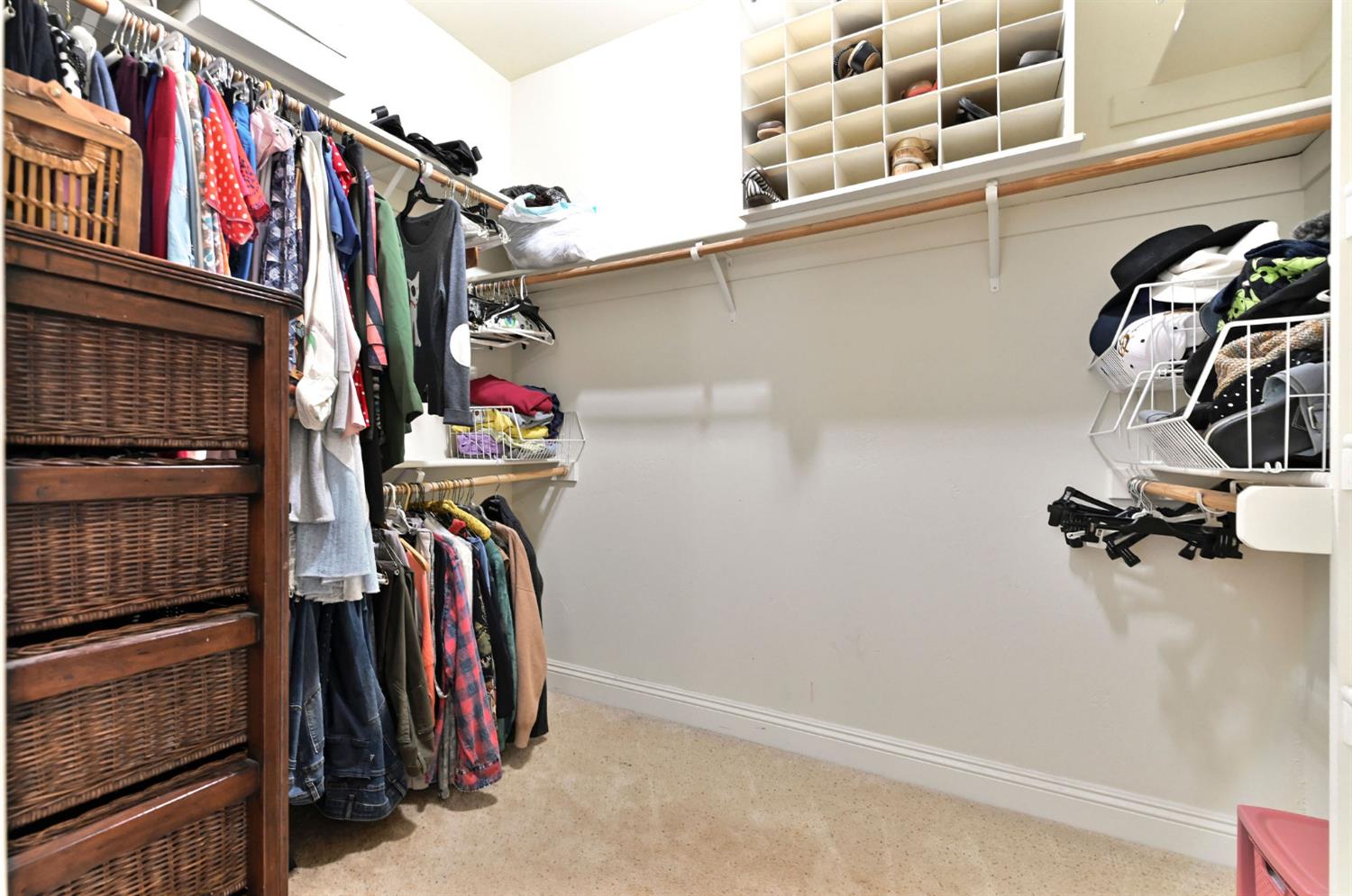 281 Oak Tree Circle Murphys, CA 95247 - Photo 28 of 96 a view of walk in closet with clothes and shoes