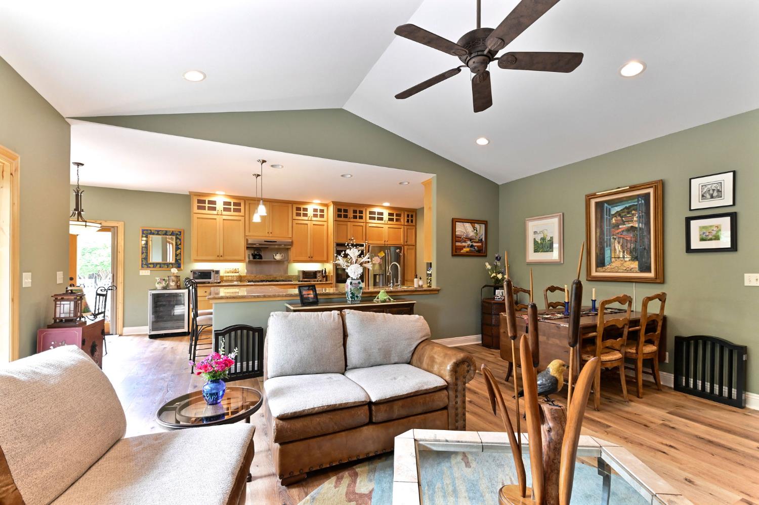 281 Oak Tree Circle Murphys, CA 95247 - Photo 37 of 96 a living room with furniture kitchen view and a large window