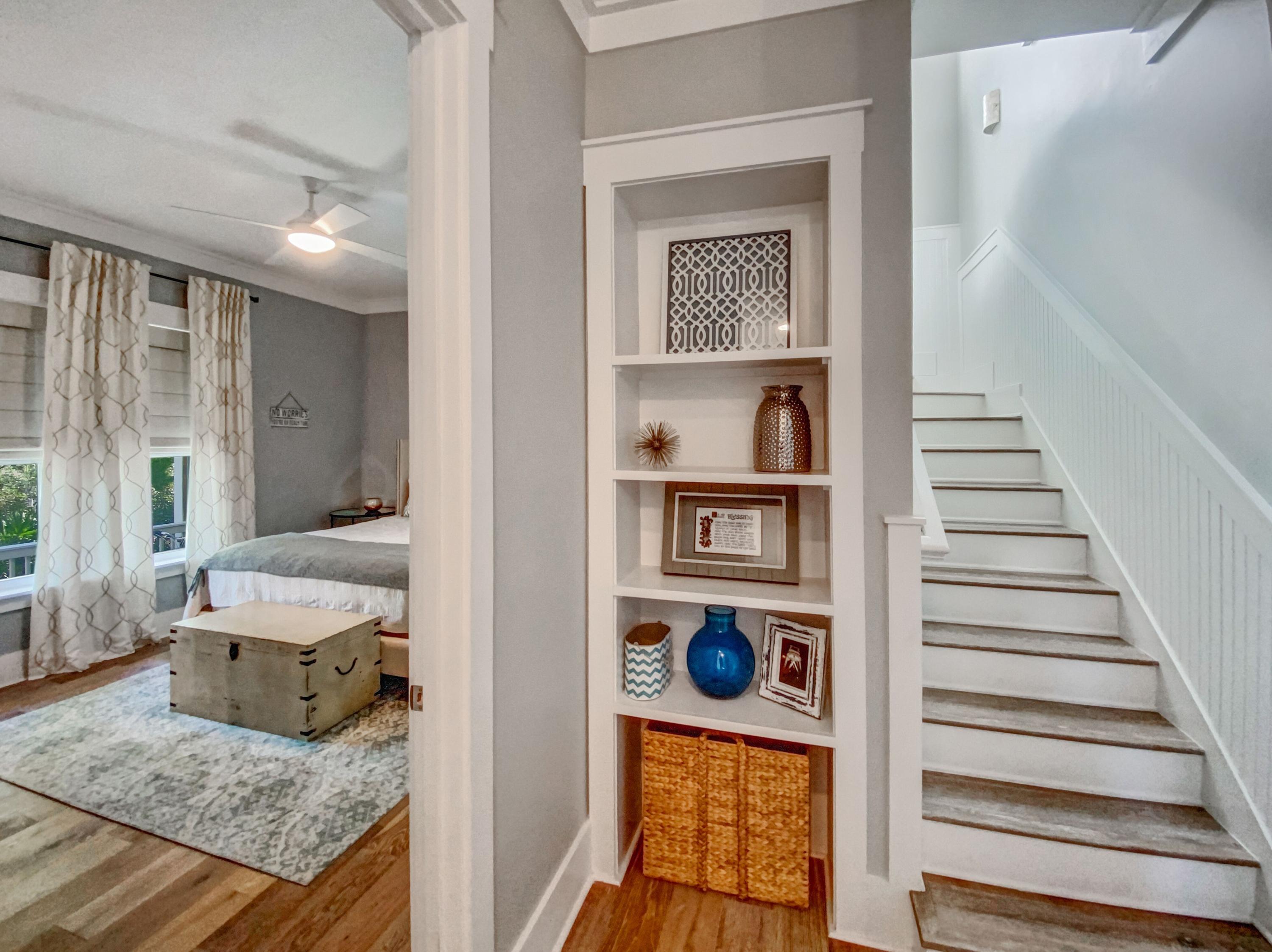 158 East Blue Crab Loop Inlet Beach, FL 32461 - Photo 16 of 43 a bathroom with a granite countertop sink and a window