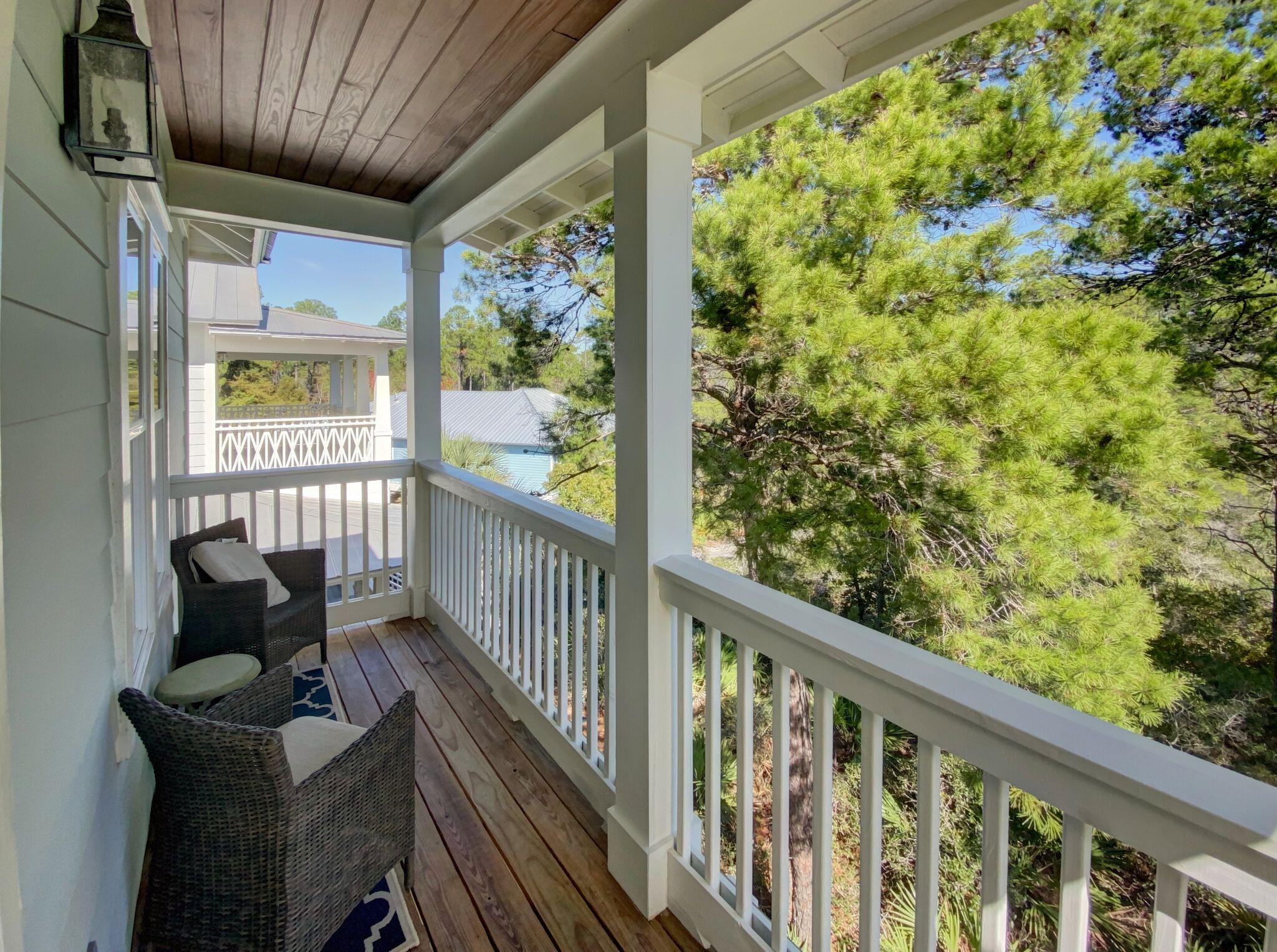 158 East Blue Crab Loop Inlet Beach, FL 32461 - Photo 20 of 43 a view of balcony with furniture