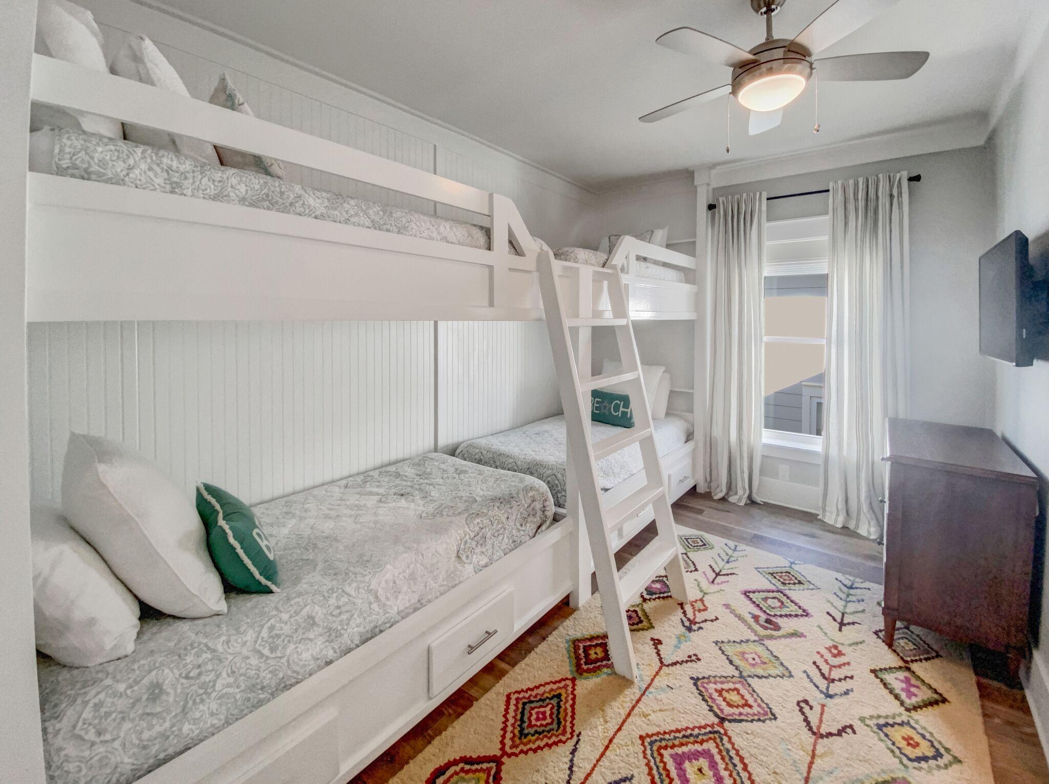 158 East Blue Crab Loop Inlet Beach, FL 32461 - Photo 24 of 43 a bedroom with a bed and a couch