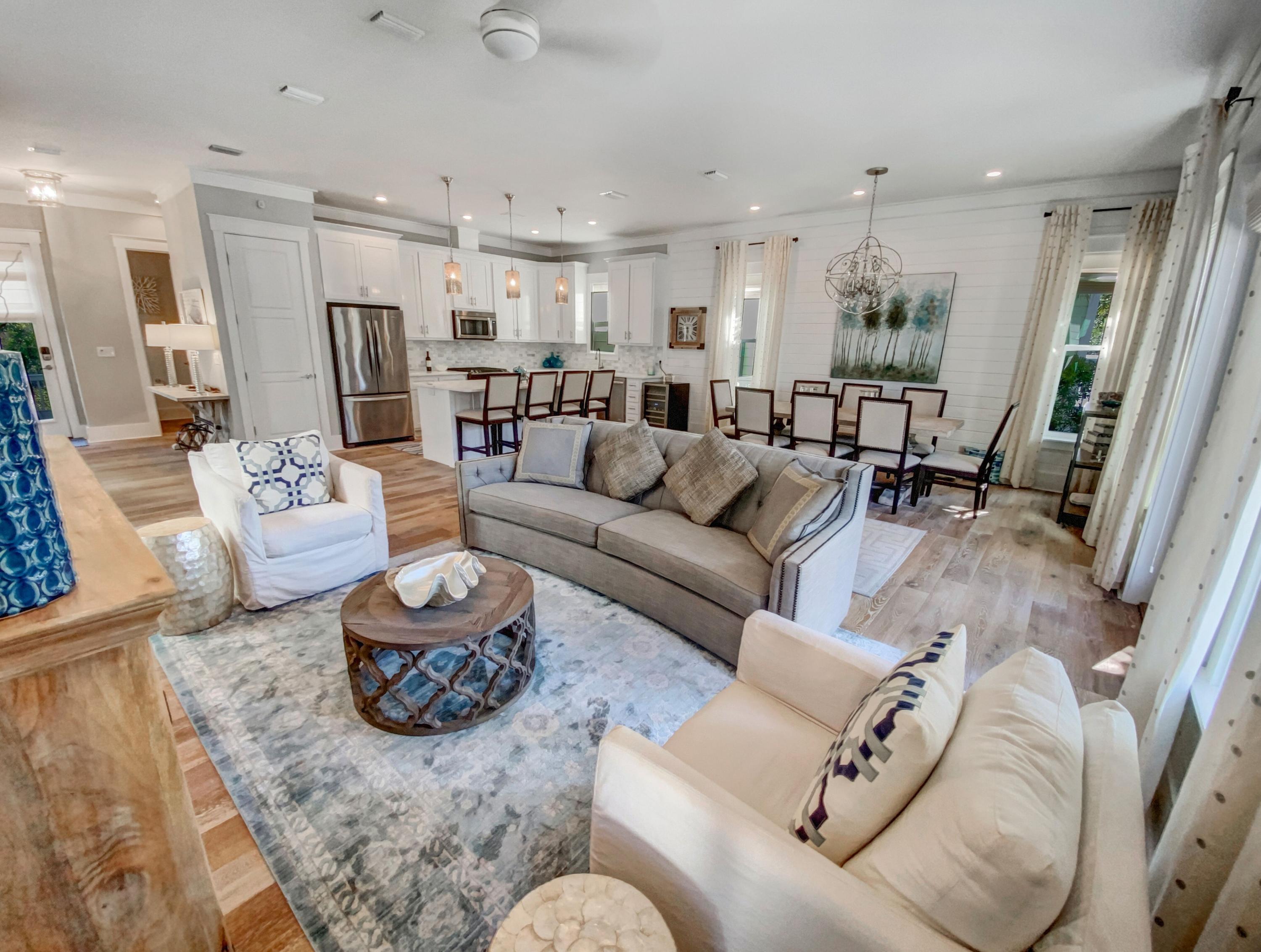 158 East Blue Crab Loop Inlet Beach, FL 32461 - Photo 43 of 43 a living room with furniture and a wooden floor