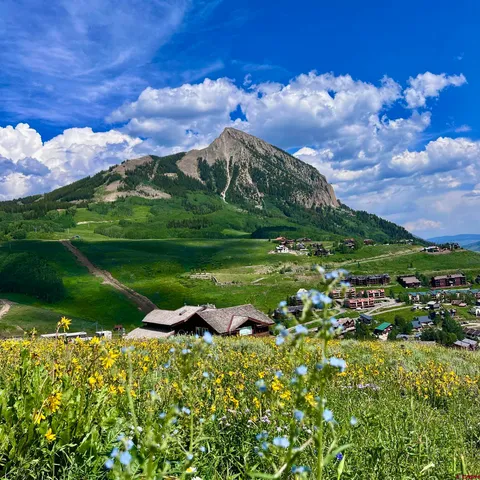 a view of a lake with a house in the background