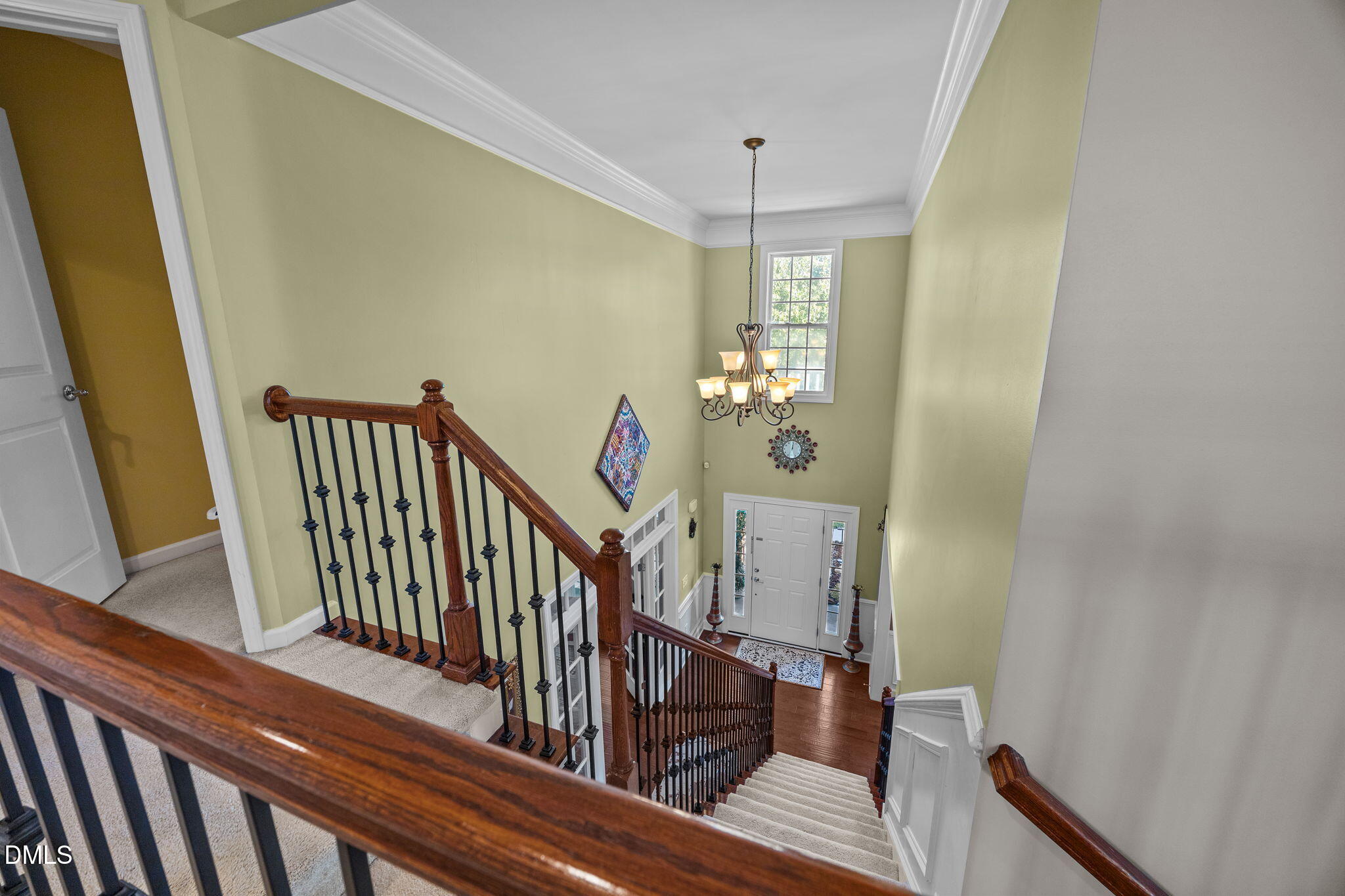 112 Rapport Drive Cary, NC 27519 - Photo 64 of 72 a view of a balcony with wooden floor and stairs