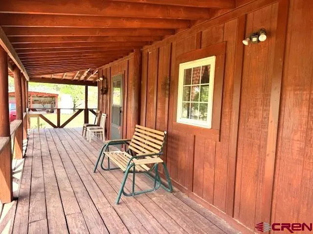 a view of outdoor space with seating area