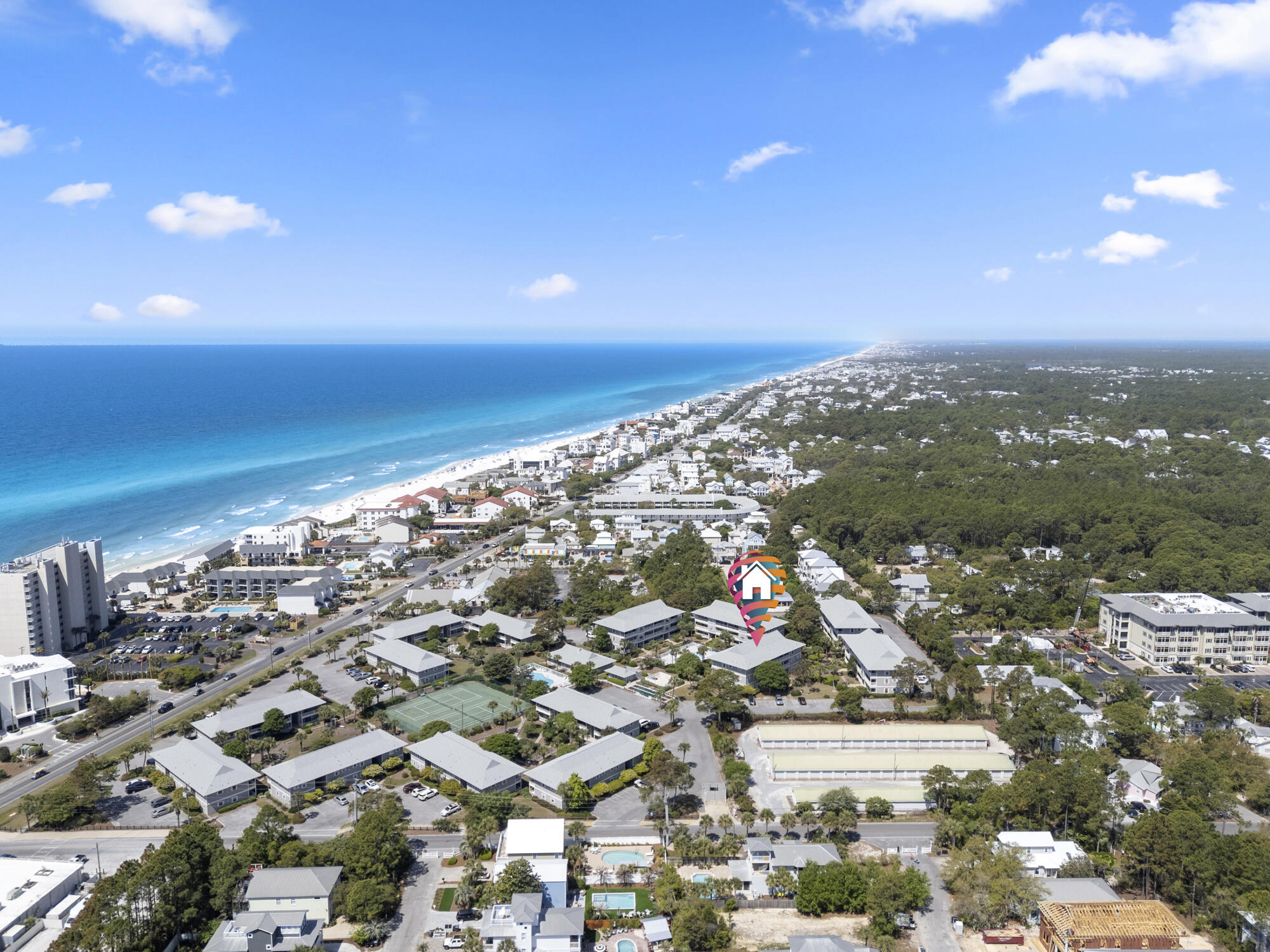 3799 East County Highway 30A, Unit C12 Santa Rosa Beach, FL 32459 - Photo 36 of 40 3799 e county hwy 30a unit 12c drone_- a