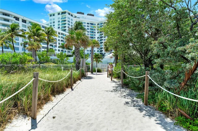 a view of building with outdoor seating