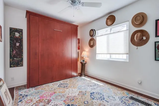 a view of an entryway with a chandelier