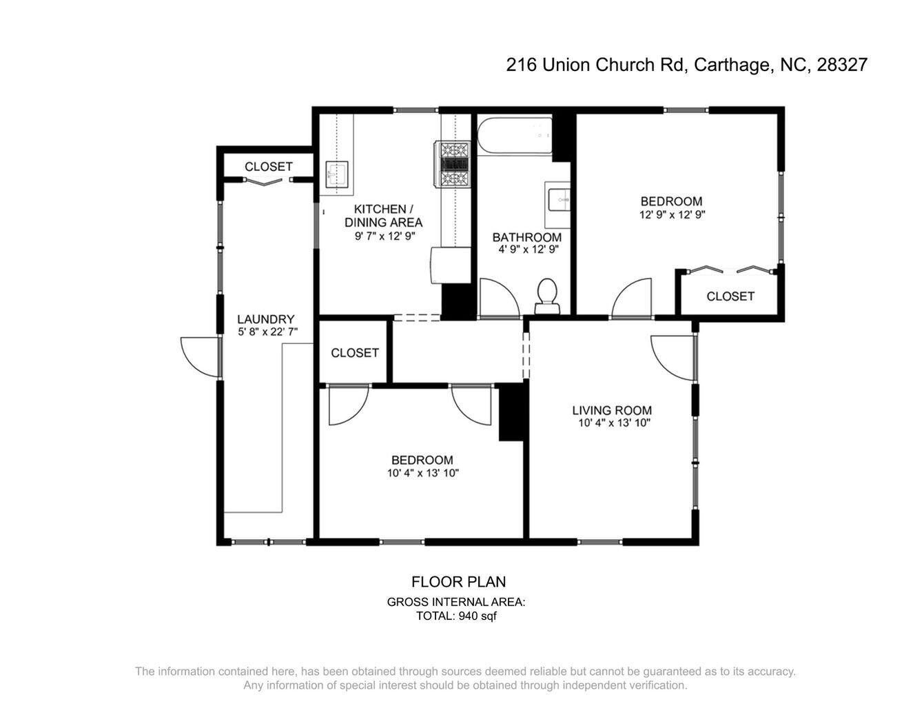 216 Union Church Road Carthage, NC 28327 - Photo 21 of 21 216 Floor Plan pic