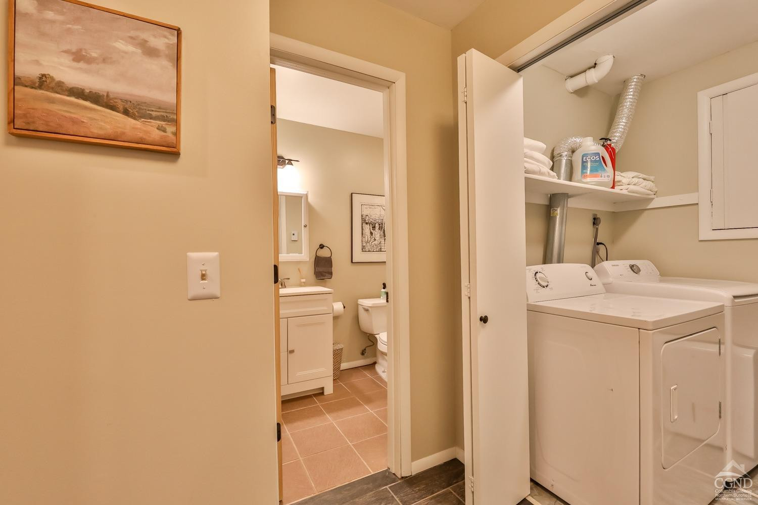 110-2 Highridge Road Windham, NY 12439 - Photo 41 of 48 a bathroom with a sink and mirror