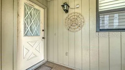 a view of front door