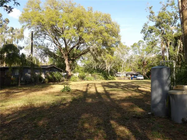a view of road with trees
