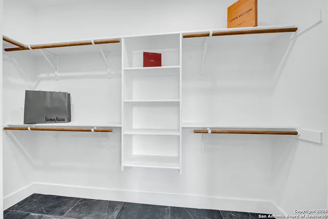 a view of a walk in closet