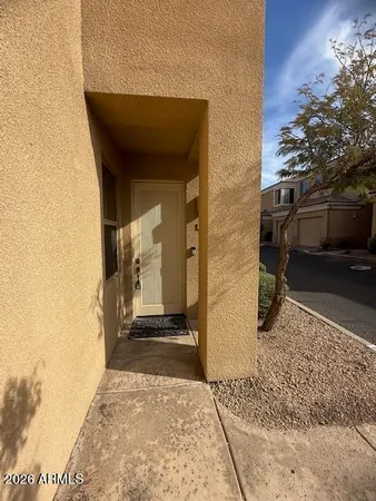 a view of a front door of the house