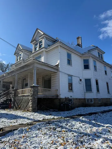 a front view of a house