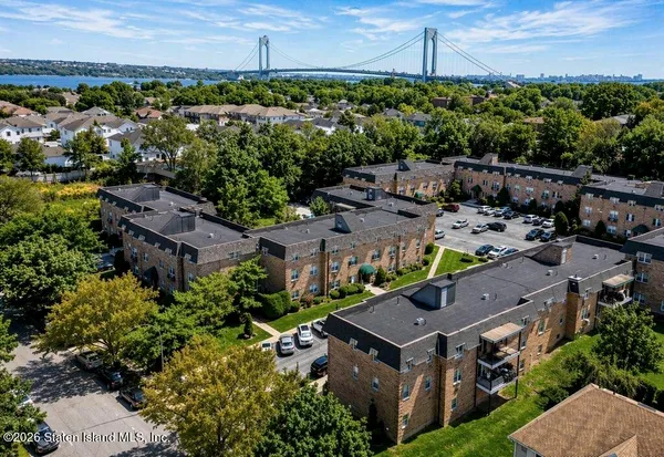 an aerial view of multiple house