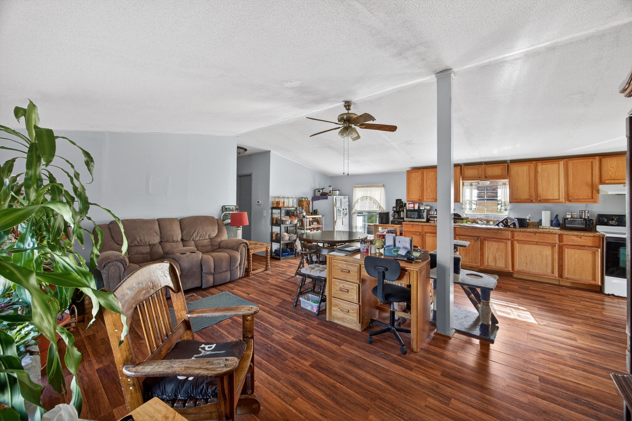 301 Morris Demps Road Sparta, TN 38583 - Photo 6 of 33 a living room with furniture kitchen view and a wooden floor