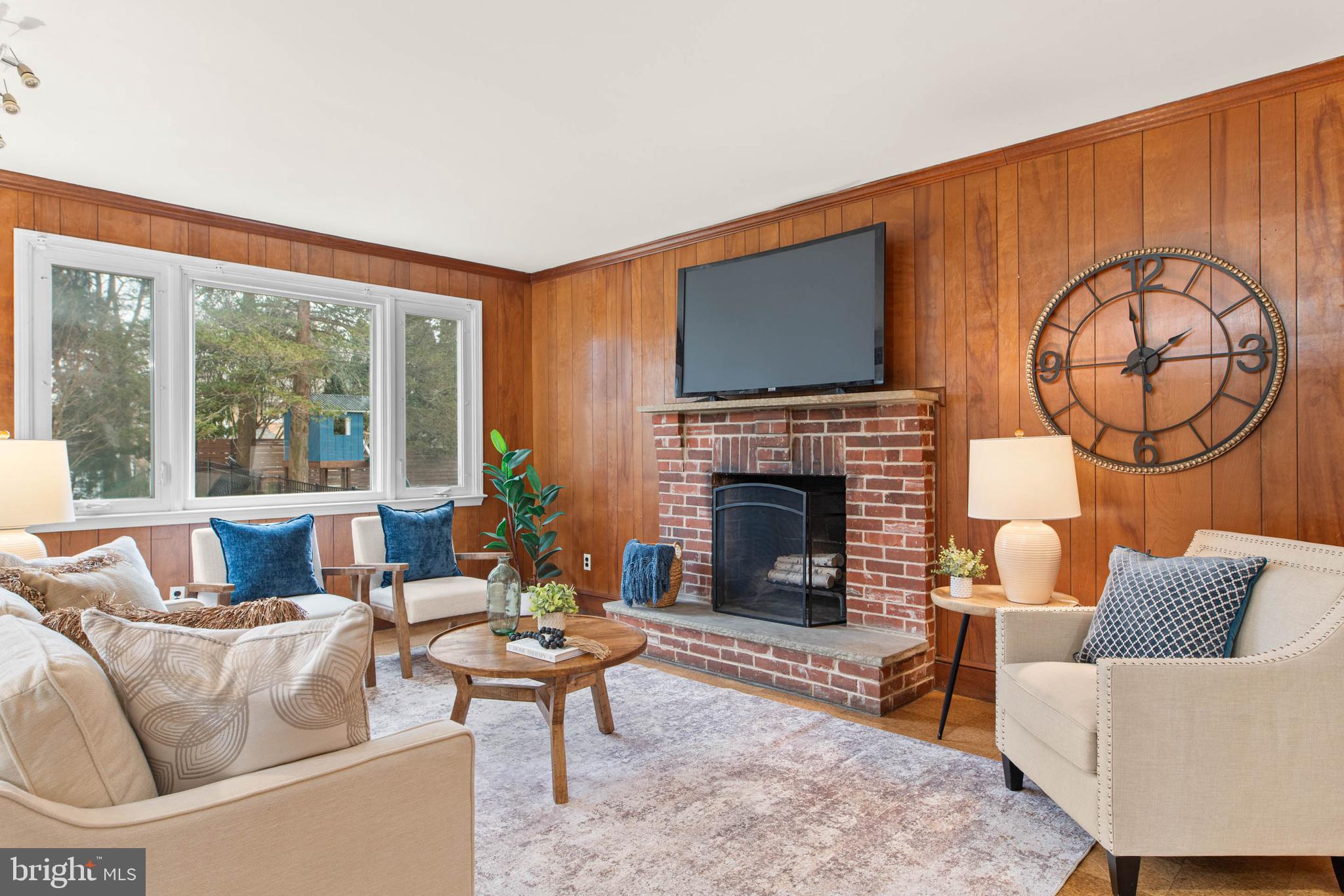 509 Beatty Road Springfield, PA 19064 - Photo 12 of 39 Wood Burning Fireplace