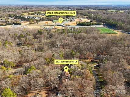 a view of a water with an outdoor space
