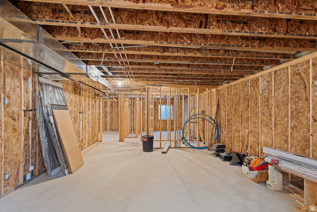 2920 West Temple Cyn Road Laketown, UT 84038 - Photo 61 of 69 1103 sqft basement 50% finished. 2 rooms with closets, full bathroom and living room framed. Rough plumbing in and Electrical ran. Once finished this can be rented with the full first floor (locked off to upstair). Both levels will then be completely func