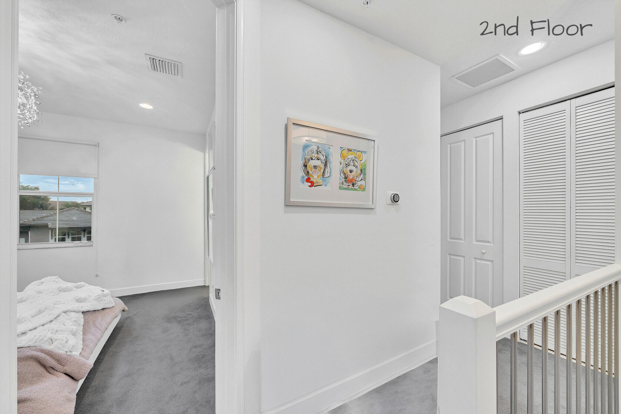 23008 Clear Echo Drive, Unit 11 Boca Raton, FL 33433 - Photo 40 of 64 a view of hallway with furniture and wooden floor
