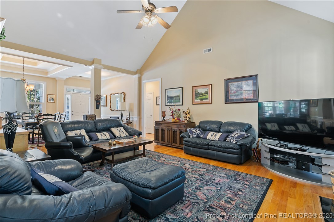 383 Falling Water Road Spring Lake, NC 28390 - Photo 9 of 33 a living room with furniture and a flat screen tv