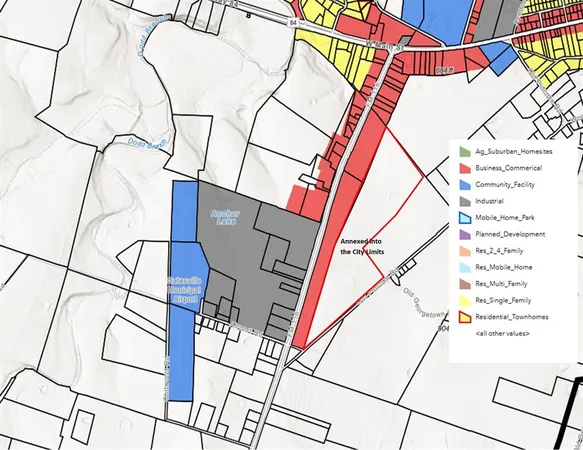 a view of a city with ocean view