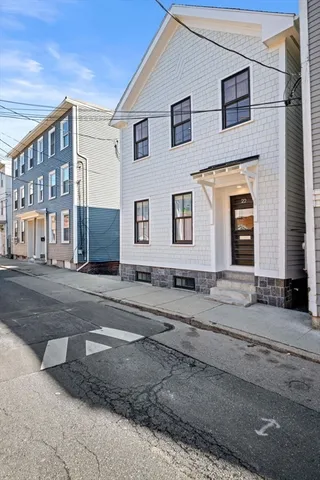 a front view of a house