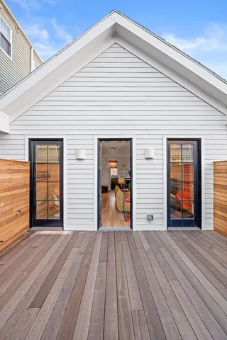 a view of a house with wooden floor