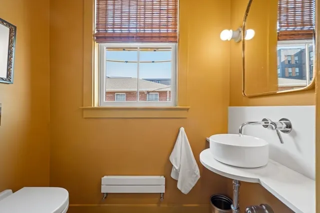 a bathroom with a sink and a toilet