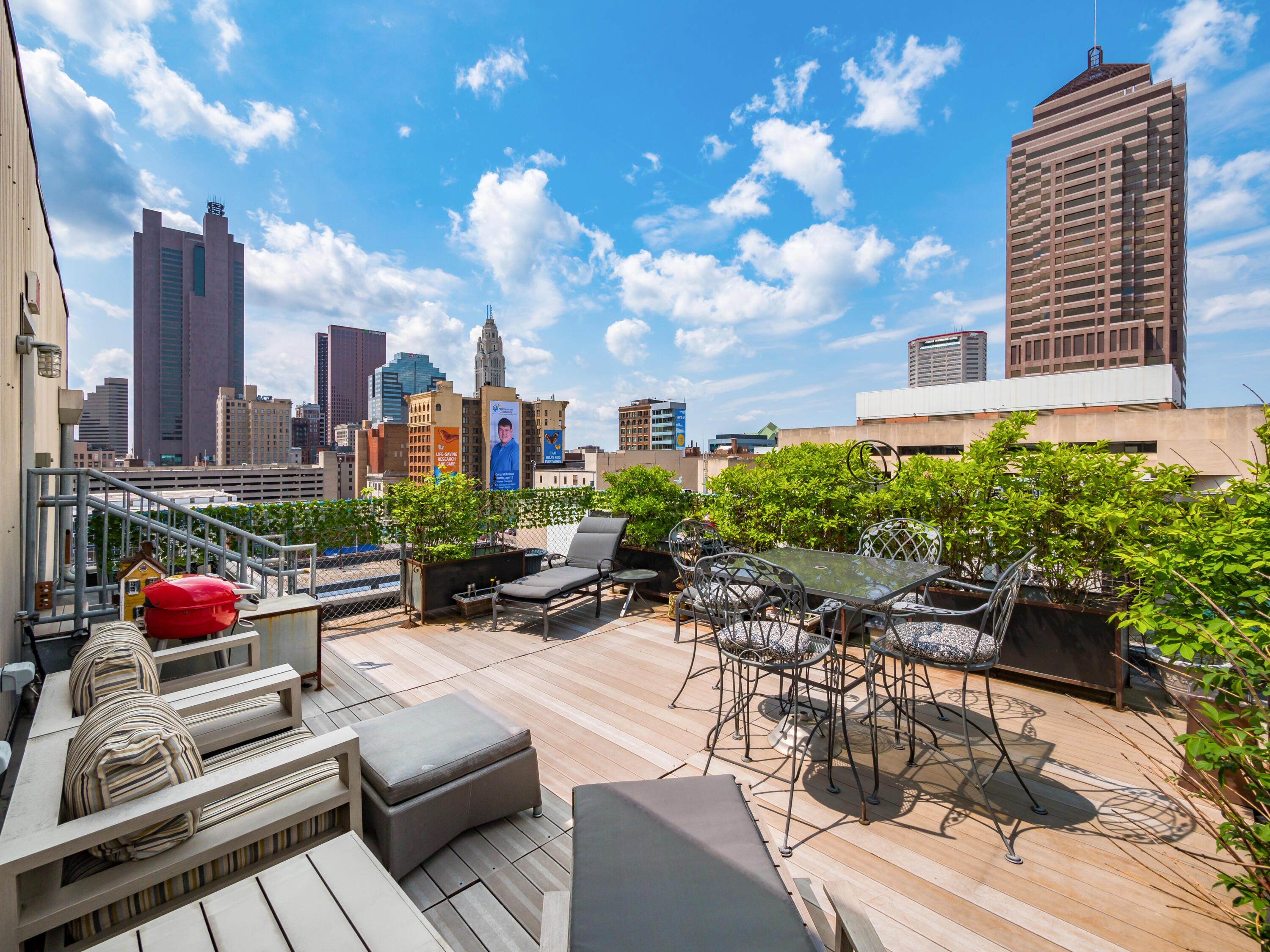 60 East Spring Street, Unit 601 Columbus, OH 43215 - Photo 35 of 42 Private Rooftop Deck